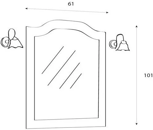 Зеркало CEZARES LA70.02.07.701 30x610 мм Зеркало CEZARES LA70.02.07.701 30x610 мм