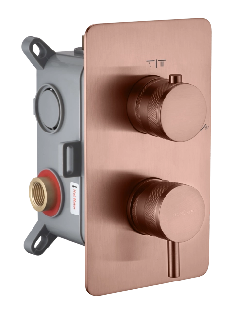 Смеситель для душа Boheme CELL 135-2-CB встраиваемый Copper Brushed Смеситель для душа Boheme CELL 135-2-CB встраиваемый Copper Brushed