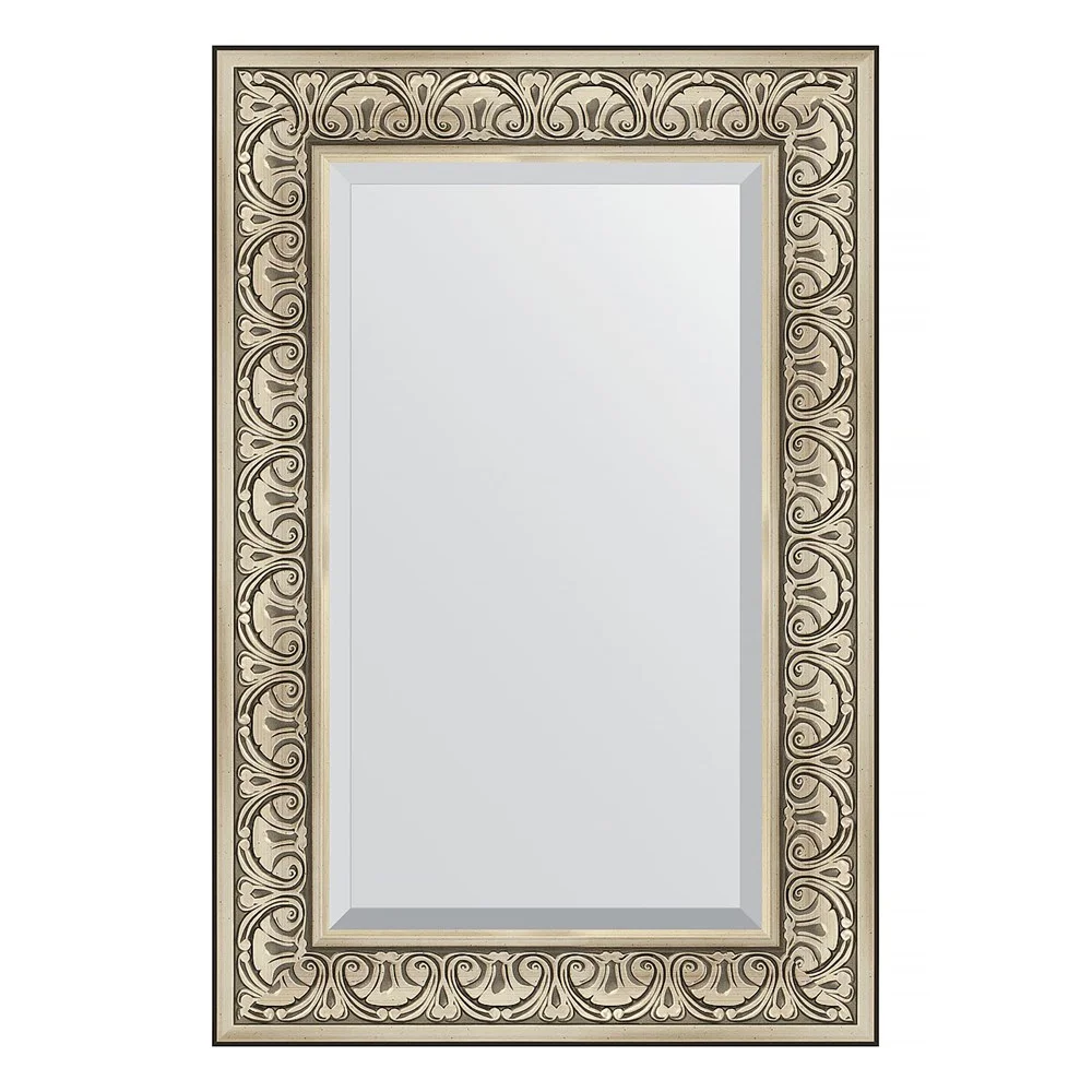 Зеркало в багетной раме Evoform Exclusive BY 3424 60 x 90 см, барокко серебро Зеркало в багетной раме Evoform Exclusive BY 3424 60 x 90 см, барокко серебро