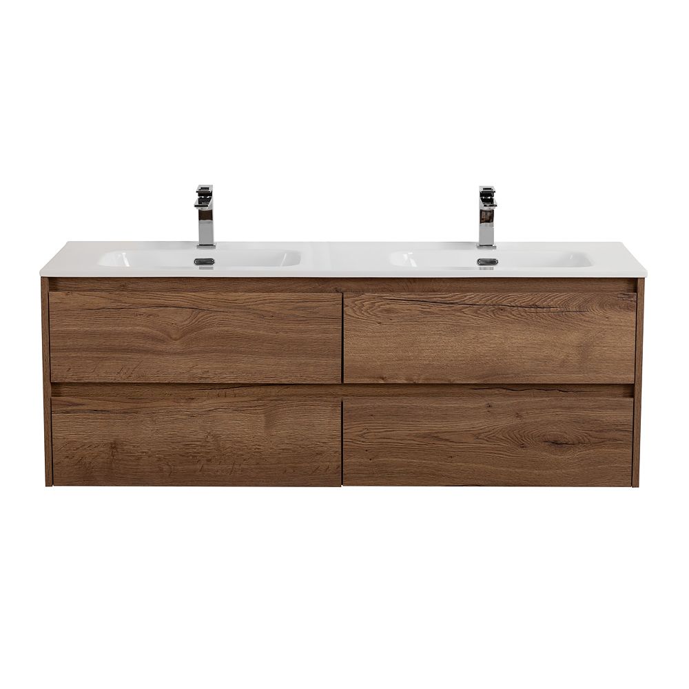 Детальная картинка товара «тумба под раковину belbagno kraft-1200-4c-so-2-rt rovere tabacco подвесная 1200x460»