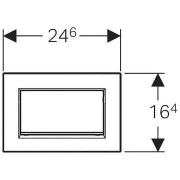 Клавиша смыва Geberit 115.893.KY.1 Sigma 30 металл, цветхром Клавиша смыва Geberit 115.893.KY.1 Sigma 30 металл, цветхром