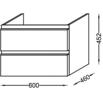 Комплект мебели 60 см Jacob Delafon Vox , ореховое дерево, 2 ящиками, 1 отверстие для смесителя, зер EB1411-NF+EXAF112-Z-00+EB2030-RA-E16 Комплект мебели 60 см Jacob Delafon Vox , ореховое дерево, 2 ящиками, 1 отверстие для смесителя, зер EB1411-NF+EXAF112-Z-00+EB2030-RA-E16