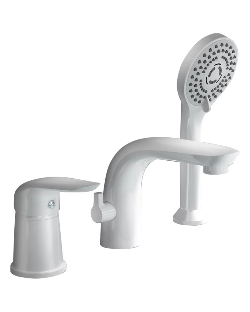 Смеситель на борт ванны Orange Otto M22-333w белый Смеситель на борт ванны Orange Otto M22-333w белый