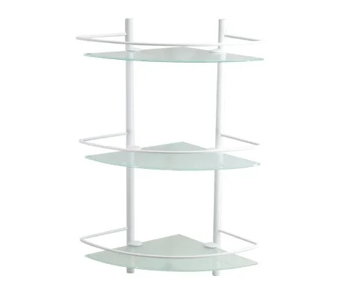 Полка WasserKRAFT K-3133WHITE стеклянная тройная белый Полка WasserKRAFT K-3133WHITE стеклянная тройная белый