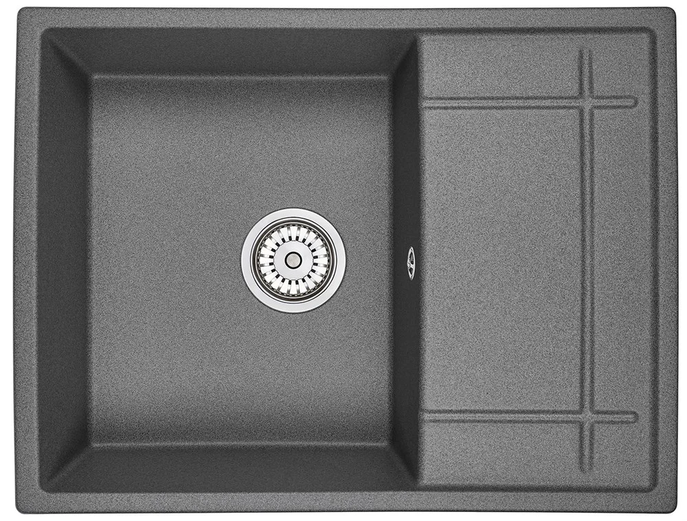 Кухонная мойка Granula 6501, ГРАФИТ (ЧЁРНО-СЕРЫЙ), кварц 650х495 Кухонная мойка Granula 6501, ГРАФИТ (ЧЁРНО-СЕРЫЙ), кварц 650х495