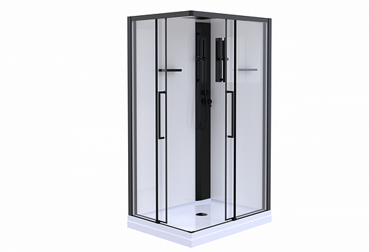 Детальная картинка товара «душевая кабина esbano muse (eskm129ckrl) esm-129ckr left 120x90x215»