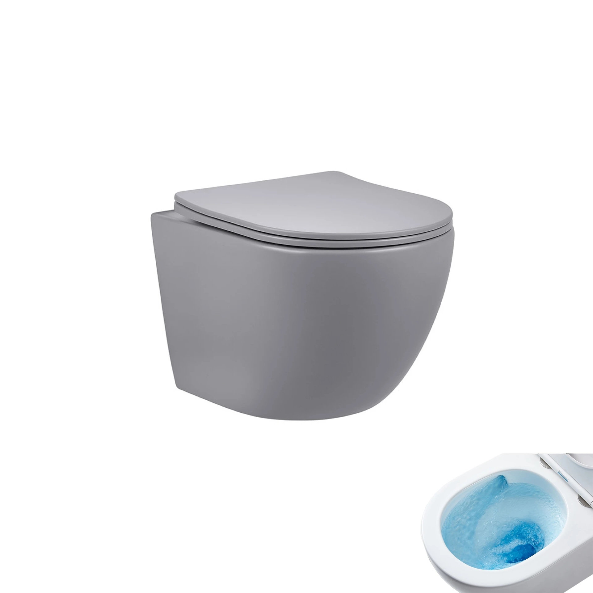 Унитаз подвесной Tornado Gid Tr2122TF-Lgm 62259Y серый матовый 49x36x36 с крышкой микролифт Унитаз подвесной Tornado Gid Tr2122TF-Lgm 62259Y серый матовый 49x36x36 с крышкой микролифт