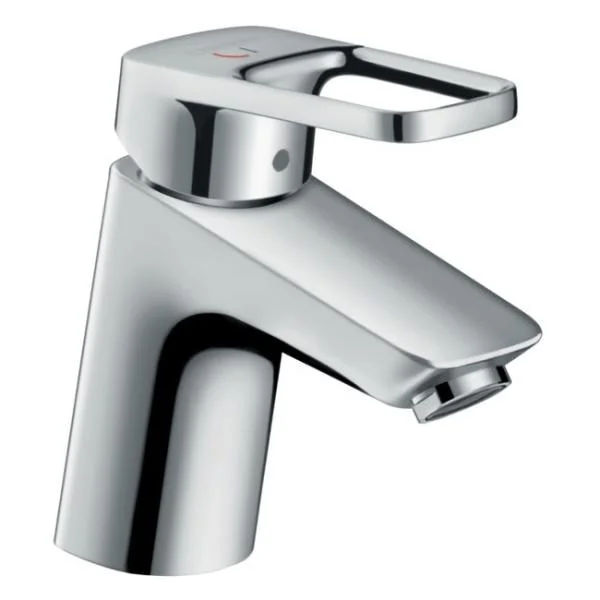Смеситель для раковины Hansgrohe Logis Loop 70 CoolStart, со сливным гарнитуром 71153000, хром Смеситель для раковины Hansgrohe Logis Loop 70 CoolStart, со сливным гарнитуром 71153000, хром