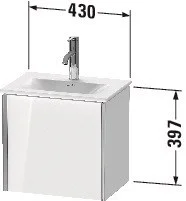 Тумба под раковину Duravit XVIU XV4030RB171 подвесная 43 см Средиземноморский дуб Тумба под раковину Duravit XVIU XV4030RB171 подвесная 43 см Средиземноморский дуб