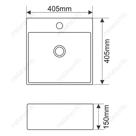 Раковина MELANA MLN-7063B 7063B-805 Раковина MELANA MLN-7063B 7063B-805