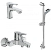 Комплект смесителей 3 в 1 Ideal Standard ALPHA BD004AA Комплект смесителей 3 в 1 Ideal Standard ALPHA BD004AA