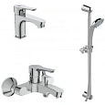 Комплект смесителей 3 в 1 Ideal Standard ALPHA BD004AA Комплект смесителей 3 в 1 Ideal Standard ALPHA BD004AA