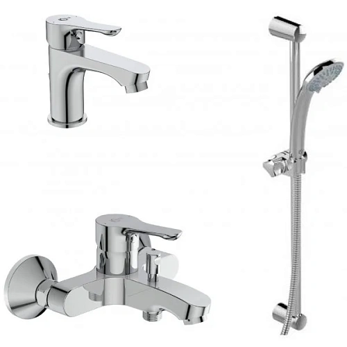 Комплект смесителей 3 в 1 Ideal Standard ALPHA BD004AA Комплект смесителей 3 в 1 Ideal Standard ALPHA BD004AA