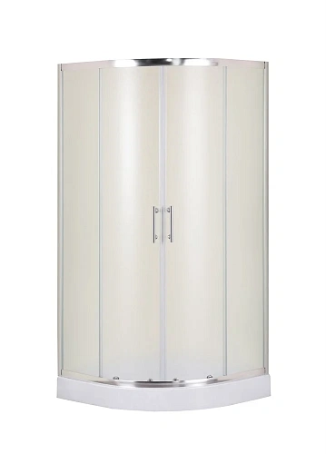 Душевой уголок Taliente 90x90x195см, четверть круга, раздвижной, мат.стекло 6мм, хром.профиль TA-09091-1MP Душевой уголок Taliente 90x90x195см, четверть круга, раздвижной, мат.стекло 6мм, хром.профиль TA-09091-1MP