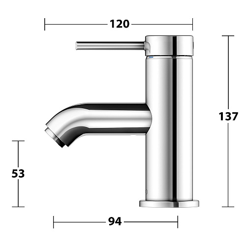 Смеситель для раковины Keuco IXMO SOFT 59504012100 Смеситель для раковины Keuco IXMO SOFT 59504012100