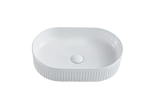 Раковина Sintesi SIN-LVB-APP-417 накладная белая без отверстия под смеситель Раковина Sintesi SIN-LVB-APP-417 накладная белая без отверстия под смеситель