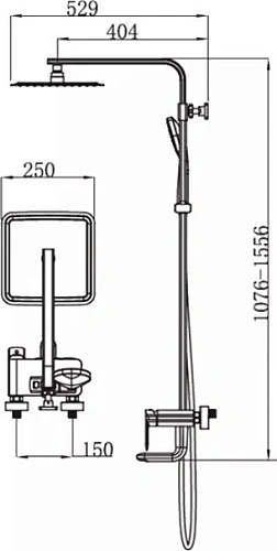 Душевая система Kaiser 62182 Душевая система Kaiser 62182