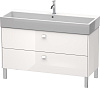 Картинка анонса товара «тумба под раковину duravit brioso br443702222 напольная 118 см белый глянцевый»