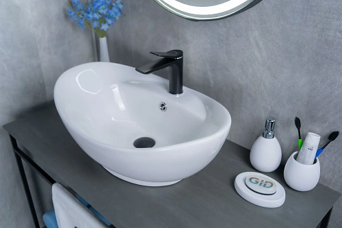 Раковина Gid N9018 51107 накладная белая 59x39x21 Раковина Gid N9018 51107 накладная белая 59x39x21