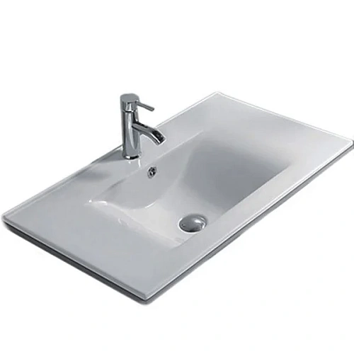 Раковина CeramaLux JY-807-100 врезная, белый Раковина CeramaLux JY-807-100 врезная, белый