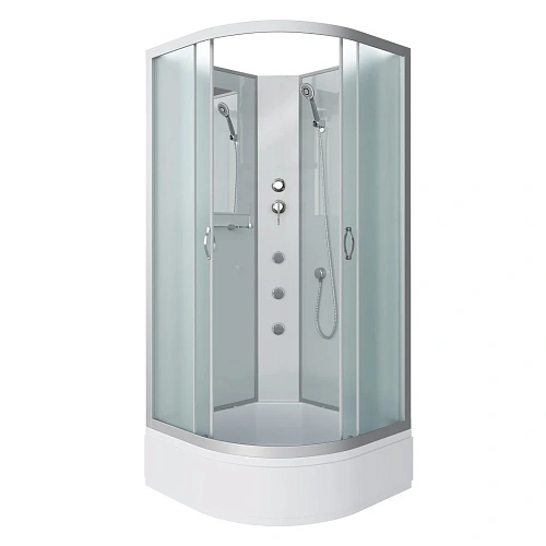 Душевая кабина Niagara Classic NG-3302-14BKG (1000х1000х2000) средний поддон (26см) стекло матовое 33021424BKG Душевая кабина Niagara Classic NG-3302-14BKG (1000х1000х2000) средний поддон (26см) стекло матовое 33021424BKG