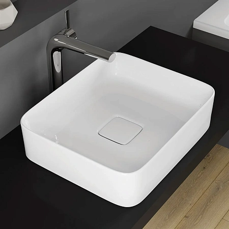 Раковина DREJA ДЖОЙ, накладной для установки на столешнице, керамическая, с заглушкой сливного отвер 641945 Раковина DREJA ДЖОЙ, накладной для установки на столешнице, керамическая, с заглушкой сливного отвер 641945