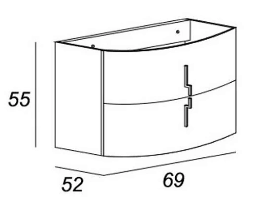 Тумба под раковину CEZARES 54658 Тумба под раковину CEZARES 54658