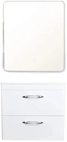 Тумба под раковину Style Line Каре 70 (2 ящ.) Люкс белая, PLUS СС-00002269 Тумба под раковину Style Line Каре 70 (2 ящ.) Люкс белая, PLUS СС-00002269
