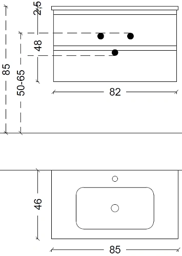 Тумба под раковину Boheme CAPOLDA 85 light wood 849-085-LW Тумба под раковину Boheme CAPOLDA 85 light wood 849-085-LW