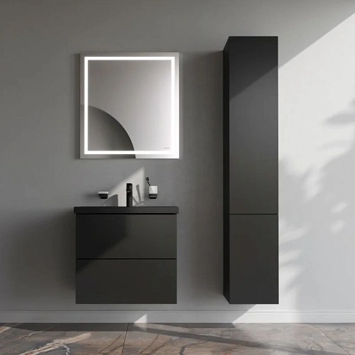 Тумба под раковину AM.PM Gem M90FHX06022BM подвесная, 60 см push-to-open, черный матовый Тумба под раковину AM.PM Gem M90FHX06022BM подвесная, 60 см push-to-open, черный матовый