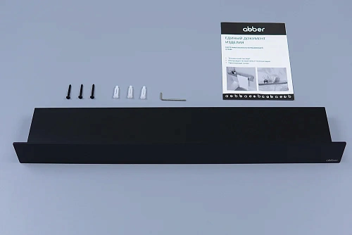 Полка ABBER Nischen AN3010MB черная матовая Полка ABBER Nischen AN3010MB черная матовая