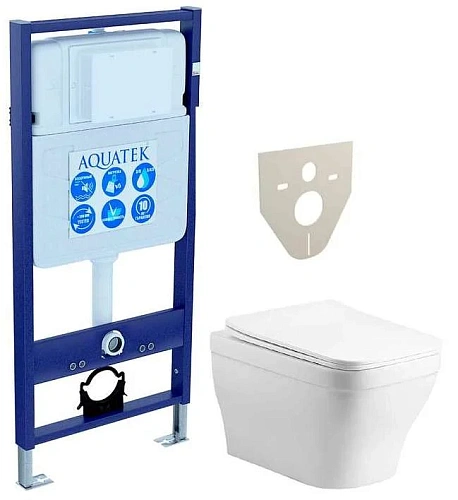 Комплект инсталляции Aquatek Standard INS-0000012 с унитазом АМАДЕО AQ1163-00 с сиденьем микролифт SET Aquatek АМАДЕО Комплект инсталляции Aquatek Standard INS-0000012 с унитазом АМАДЕО AQ1163-00 с сиденьем микролифт SET Aquatek АМАДЕО