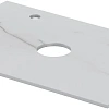 Столешница Aquanet Flat 70 00345778 мрамор, с отверстием слева Столешница Aquanet Flat 70 00345778 мрамор, с отверстием слева