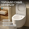 Унитаз подвесной ABBER Bequem AC1100TMW белый матовый, безободковый, смыв торнадо Унитаз подвесной ABBER Bequem AC1100TMW белый матовый, безободковый, смыв торнадо
