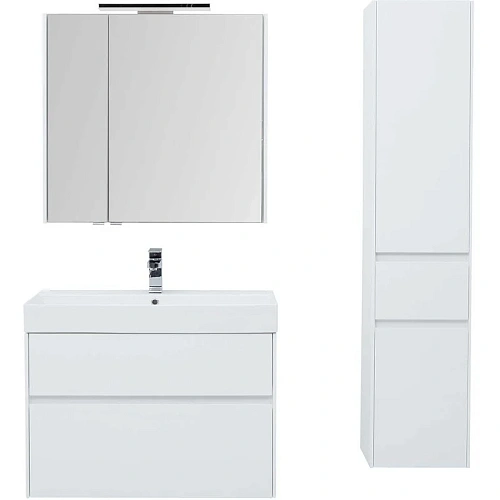 Тумба с раковиной Aquanet Бруклин 85 белый 00212598 Тумба с раковиной Aquanet Бруклин 85 белый 00212598