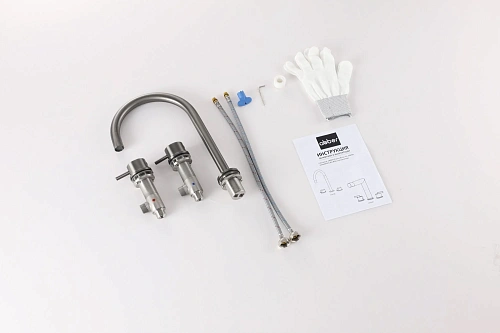 Смеситель для раковины ABBER Wasser Kreis 316 AF8108BGG-M оружейная сталь брашированная Смеситель для раковины ABBER Wasser Kreis 316 AF8108BGG-M оружейная сталь брашированная