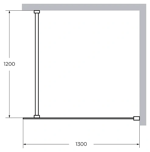 Душевая перегородка CEZARES LIBERTA-L-1-130-120-C-Cr 130см стекло прозрачное, профиль хром Душевая перегородка CEZARES LIBERTA-L-1-130-120-C-Cr 130см стекло прозрачное, профиль хром
