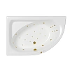 Акриловая ванна WHITECROSS Aquarella 170x110 левая "ULTRA" золото 0108.170110.100.ULTRA.GL