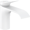 Картинка анонса товара «смеситель для раковины hansgrohe vivenis 80 со сливным гарнитуром 75010700, матовый белый»