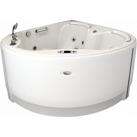 Мини бассейн Radomir Корнелия 1-30-0-0-4-164Б белый, Gold 1700х1700, рама-подставка, слив-перелив, 17 гидромассажных форсунок,пневмокнопка - 2 шт., регулятор воздуха - 2 шт., подголовник - 2 шт.