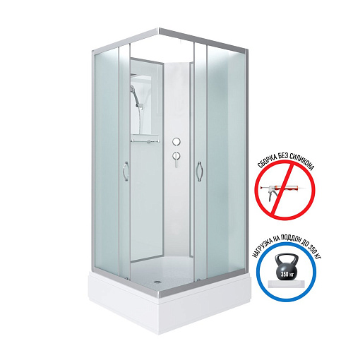 Душевая кабина Niagara Classic NG-33974-14QBK (900х700х2000) средний поддон (26см) стекло матовое 339744QBK Душевая кабина Niagara Classic NG-33974-14QBK (900х700х2000) средний поддон (26см) стекло матовое 339744QBK