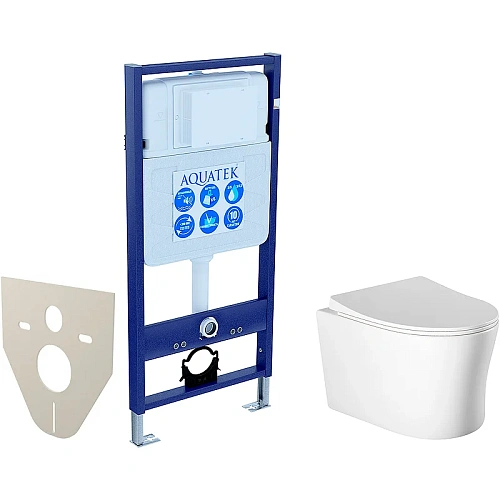 Комплект инсталляции Aquatek Standard INS-0000012 с унитазом НИКА AQ2009-00 с сиденьем микролифт SET Aquatek НИКА Комплект инсталляции Aquatek Standard INS-0000012 с унитазом НИКА AQ2009-00 с сиденьем микролифт SET Aquatek НИКА