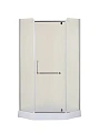 Душевой уголок Taliente 90x90x195см, пятиугольный, распашной, мат.стекло 6мм, хром.профиль TA-09093-1MP Душевой уголок Taliente 90x90x195см, пятиугольный, распашной, мат.стекло 6мм, хром.профиль TA-09093-1MP