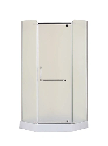 Душевой уголок Taliente 90x90x195см, пятиугольный, распашной, мат.стекло 6мм, хром.профиль TA-09093-1MP Душевой уголок Taliente 90x90x195см, пятиугольный, распашной, мат.стекло 6мм, хром.профиль TA-09093-1MP