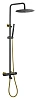 Душевая система Boheme UNO 468-T-BG с термостатом черный золото