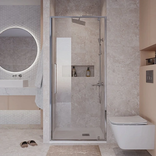 Душевая дверь Niagara NG-66-9A (90x195) хром, стекло прозрачное Душевая дверь Niagara NG-66-9A (90x195) хром, стекло прозрачное