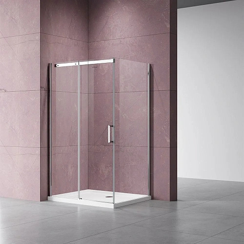 Душевой уголок Vincea Dice VSR-4D8011CL, 1100x800, хром, стекло прозрачное Душевой уголок Vincea Dice VSR-4D8011CL, 1100x800, хром, стекло прозрачное