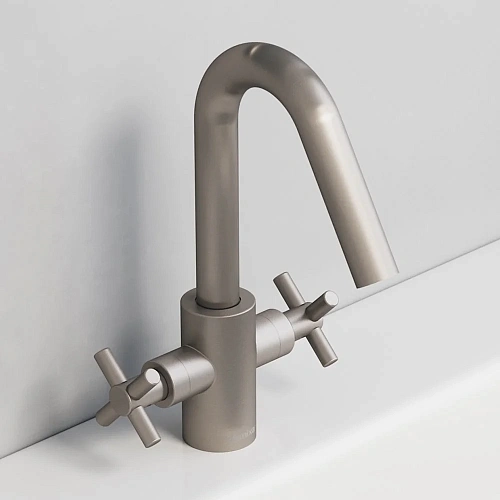 Смеситель для раковины Damixa RedBlu Neo Classic 280210000 никель сатин Смеситель для раковины Damixa RedBlu Neo Classic 280210000 никель сатин