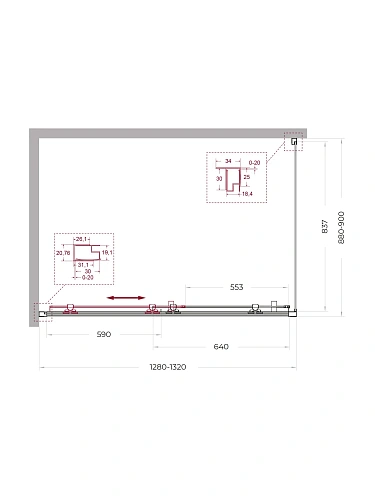 Душевой уголок BelBagno UNO-195-AH-1-130/90-C-Cr 130x90 см, профиль хром, стекло прозрачное Душевой уголок BelBagno UNO-195-AH-1-130/90-C-Cr 130x90 см, профиль хром, стекло прозрачное