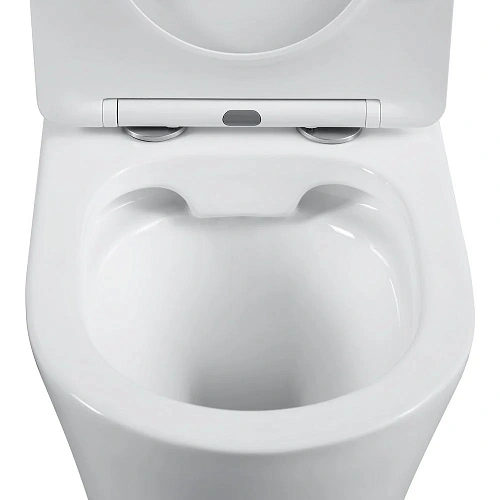 Унитаз напольный Black&White W-7793 P-trap / Geberit/ Rimless / anti-dirt (610x360x850) компакт 7793W Унитаз напольный Black&White W-7793 P-trap / Geberit/ Rimless / anti-dirt (610x360x850) компакт 7793W